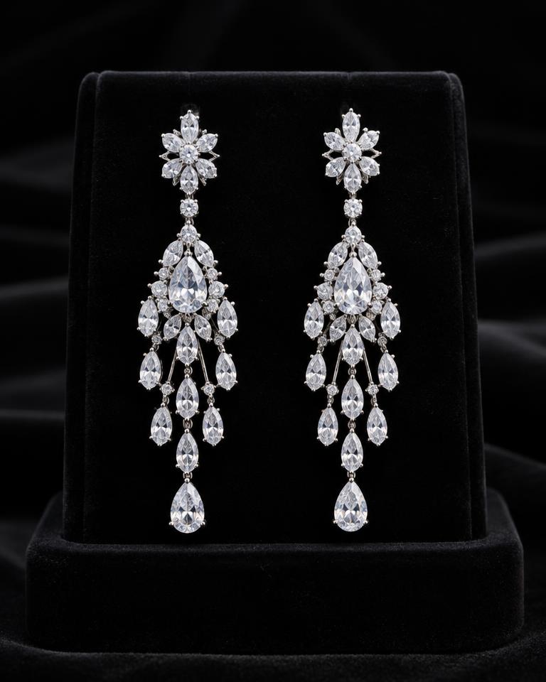 Rhinestone Chandelier Earrings