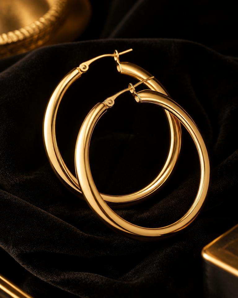 Gold Hoop Earrings
